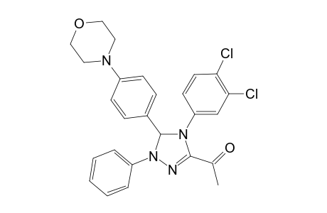 1-[4-(3,4-dichlorophenyl)-3-(4-morpholin-4-ylphenyl)-2-phenyl-3H-1,2,4-triazol-5-yl]ethanone