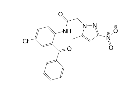 N-(2-benzoyl-4-chlorophenyl)-2-(5-methyl-3-nitro-1H-pyrazol-1-yl)acetamide