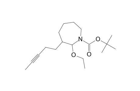 2-Ethoxy-3-pent-3-ynyl-1-azepanecarboxylic acid tert-butyl ester