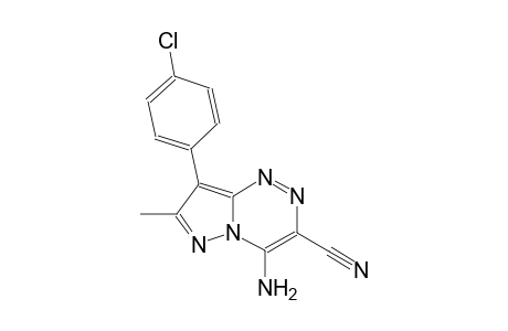 pyrazolo[5,1-c][1,2,4]triazine-3-carbonitrile, 4-amino-8-(4-chlorophenyl)-7-methyl-