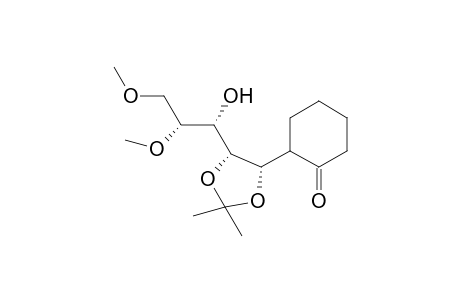 (1S,1'R/S)-1,2-O-isopropylidene-4,5-di-O-methyl-1-(2'-oxo-1'-cyclohexyl)-D-arabinitol