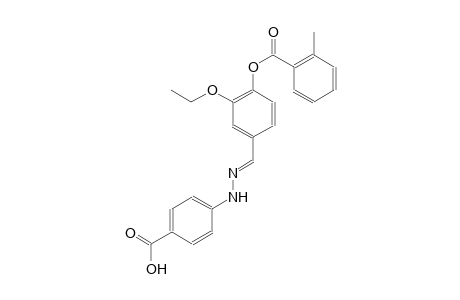 4-((2E)-2-{3-ethoxy-4-[(2-methylbenzoyl)oxy]benzylidene}hydrazino)benzoic acid