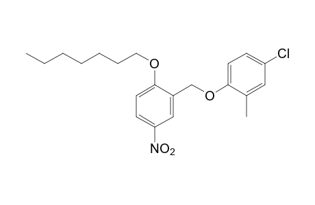 4-chloro-o-tolyl 2-(heptyloxy)-5-nitrobenzyl ether