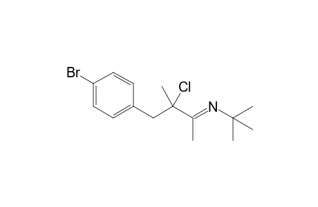 N-[3'-Chloro-3'-methyl-4'-(4"-bromophenyl)-2'-butylidene]-(t-butyl)amine