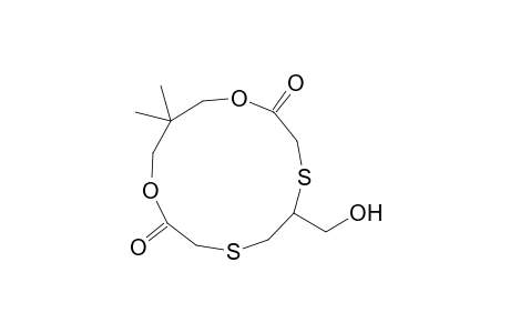9-Hydroxymethyl-3,3-dimethyl-1,5-dioxa-8,11-dithiacyclotridecane-6,13-dione