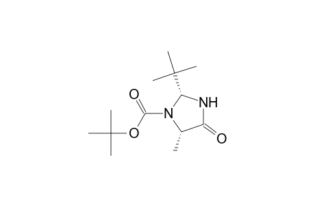 t-Butyl (2R,5S)-2-(t-butyl)-5-methyl-4-oxoimidazolidine-1-carboxylate