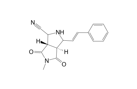 3a,4,6,6a-tetrahydro-2-methyl-4-cyano-6-trans--(2-phenylethenyl)-1H,3H-pyrrolo[3,4-c]pyrrol-1,3-dione
