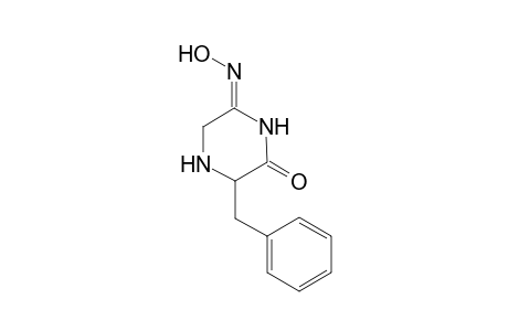 3-Benzyl-piperazine-2,6-dione 6-oxime