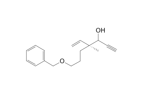 (4S)-7-(benzyloxy)-4-methyl-4-vinylhept-1-yn-3-ol