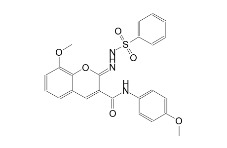 benzenesulfonic acid, 2-[(2Z)-8-methoxy-3-[[(4-methoxyphenyl)amino]carbonyl]-2H-1-benzopyran-2-ylidene]hydrazide