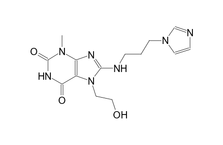 7-(2-hydroxyethyl)-8-{[3-(1H-imidazol-1-yl)propyl]amino}-3-methyl-3,7-dihydro-1H-purine-2,6-dione