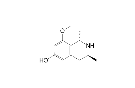 (1S-trans)-1,2,3,4-Tetrahydro-8-methoxy-1,3-dimethyl-6-isquinolinol