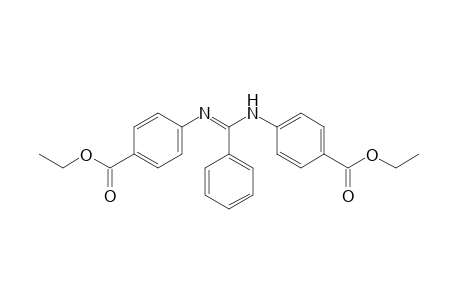 p-{[N-(p-carboxyphenyl)benzimidoyl]amino}benzoic acid, diethyl ester