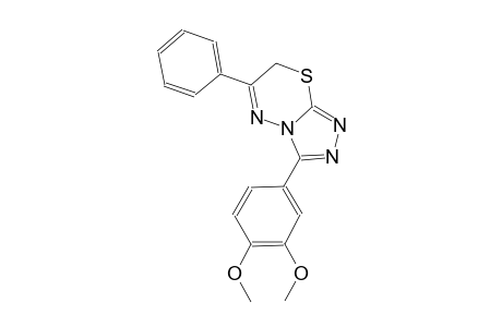3-(3,4-dimethoxyphenyl)-6-phenyl-7H-[1,2,4]triazolo[3,4-b][1,3,4]thiadiazine