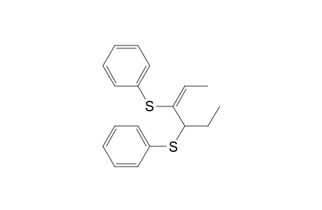 Benzene, 1,1'-[(1-ethyl-2-ethylidene-1,2-ethanediyl)bis(thio)]bis-, (Z)-