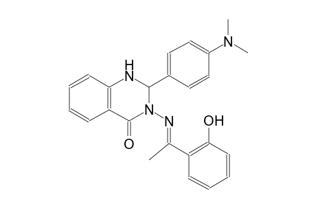 4(1H)-quinazolinone, 2-[4-(dimethylamino)phenyl]-2,3-dihydro-3-[[(E)-1-(2-hydroxyphenyl)ethylidene]amino]-