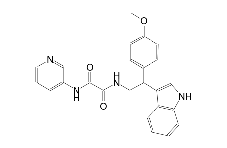 ethanediamide, N~1~-[2-(1H-indol-3-yl)-2-(4-methoxyphenyl)ethyl]-N~2~-(3-pyridinyl)-