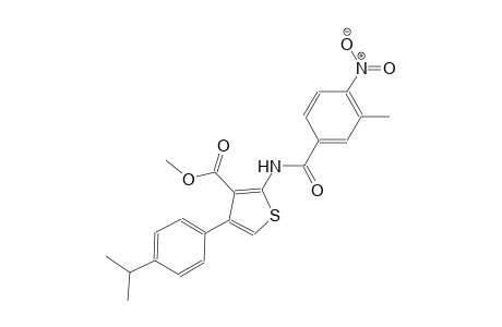 methyl 4-(4-isopropylphenyl)-2-[(3-methyl-4-nitrobenzoyl)amino]-3-thiophenecarboxylate