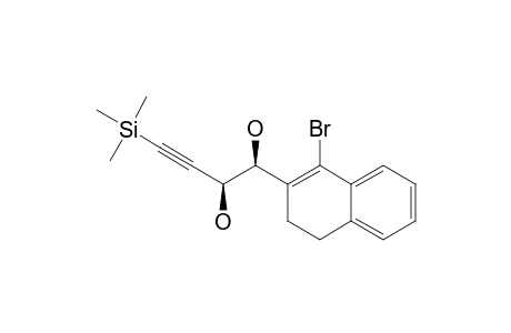 (1-R*,2-R*)-1-(1-BROMO-3,4-DIHYDRONAPHTHALEN-2-YL)-4-(TRIMETHYLSILYL)-BUT-3-YNE-1,2-DIOL