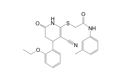 acetamide, 2-[[3-cyano-4-(2-ethoxyphenyl)-1,4,5,6-tetrahydro-6-oxo-2-pyridinyl]thio]-N-(3-methylphenyl)-