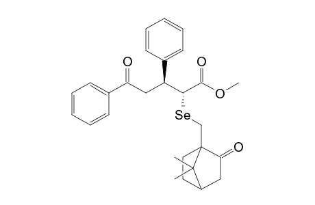 Methyl (2R,3S)- 5-oxo-3,5-diphenyl-2-(camphorylseleno)pentanoate