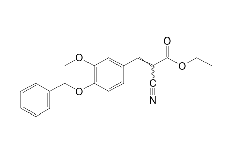 4-(benzyloxy)-alpha-cyano-3-methoxycinnamic acid, ethyl ester