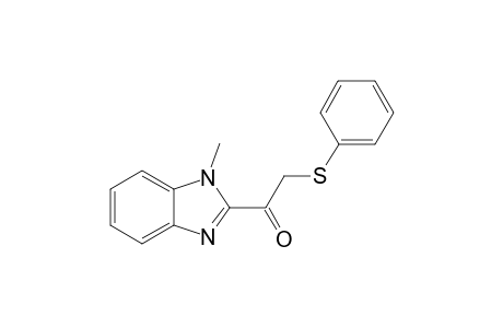 1-Methyl-2-[.alpha.-(phenylthia)acetyl]benzimidazole