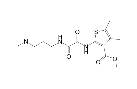 3-thiophenecarboxylic acid, 2-[[2-[[3-(dimethylamino)propyl]amino]-1,2-dioxoethyl]amino]-4,5-dimethyl-, methyl ester