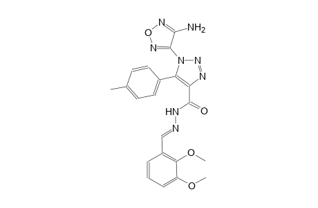 1-(4-amino-1,2,5-oxadiazol-3-yl)-N'-[(E)-(2,3-dimethoxyphenyl)methylidene]-5-(4-methylphenyl)-1H-1,2,3-triazole-4-carbohydrazide