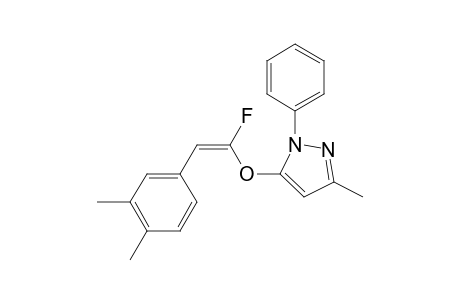 (E)-5-((2-(3,4-dimethylphenyl)-1-fluorovinyl)oxy)-3-methyl-1-phenyl-1H-pyrazole