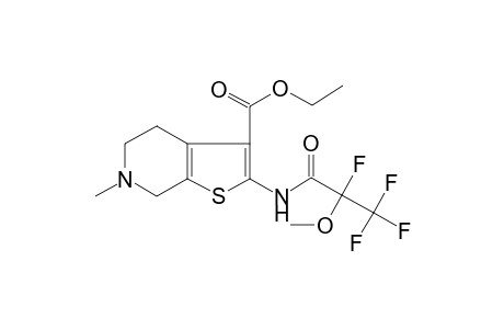 6-Methyl-2-(2,3,3,3-tetrafluoro-2-methoxy-propionylamino)-4,5,6,7-tetrahydro-thieno[2,3-c]pyridine-3-carboxylic acid ethyl ester