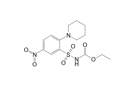 Ethyl N-[5'-nitro-2'-piperidino-phenylsulfonyl]-carbamate