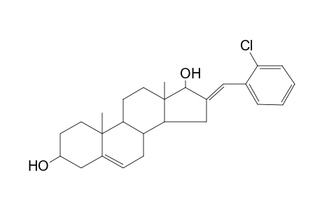 (16E)-16-(2-chlorobenzylidene)-10,13-dimethyl-1,2,3,4,7,8,9,11,12,14,15,17-dodecahydrocyclopenta[a]phenanthrene-3,17-diol