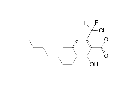 Methyl 6-[Chloro(difluoro)methyl]-2-hydroxy-4-methyl-3-octylbenzoate