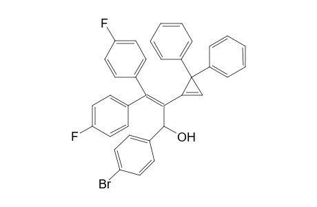 1-(4-bromophenyl)-2-(3,3-diphenylcycloprop-1-en-1-yl)-3,3-bis(4-fluorophenyl)prop-2-en-1-ol