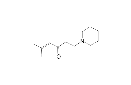 5-Methyl-1-(1-piperidinyl)-4-hexen-3-one