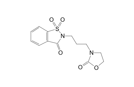 2-[3-[2-oxo-3-Oxazolidinyl]propyl]-1,2-benzisothiazolin-3-one-1,1-dioxide