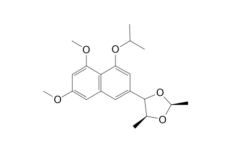 rel-(2R or 2S,4S,5S)-4-(4-Isopropyloxy-5,7-dimethoxynaphthylen-3-yl)-2,5-dimethyldioxolane