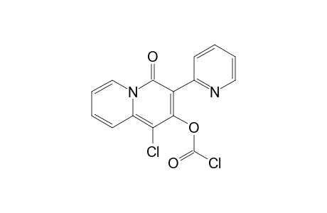 1-Chloro-2-[(chlorocarbonyl)oxy]-3-(2'-pyridyl)-4H-quinolizin-4-one - hydrochloride