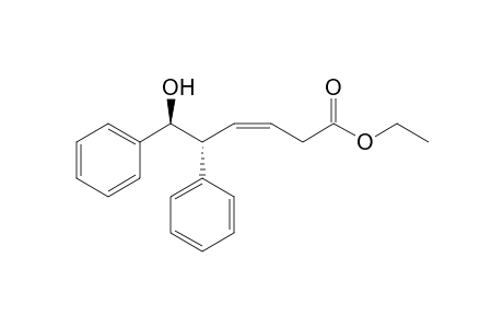 ent-Ethyl (Z,5R,6S)-6-Hydroxy-5,6-diphenylhex-3-enoate