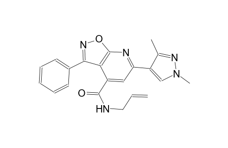 isoxazolo[5,4-b]pyridine-4-carboxamide, 6-(1,3-dimethyl-1H-pyrazol-4-yl)-3-phenyl-N-(2-propenyl)-
