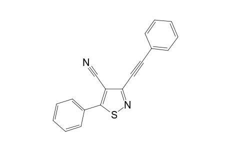 5-Phenyl-3-(phenylethynyl)-isothiazole-4-carbonitrile