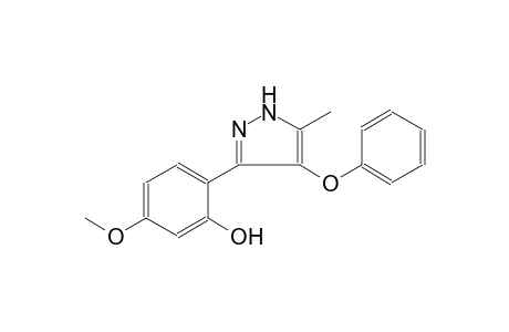 5-methoxy-2-(5-methyl-4-phenoxy-1H-pyrazol-3-yl)phenol