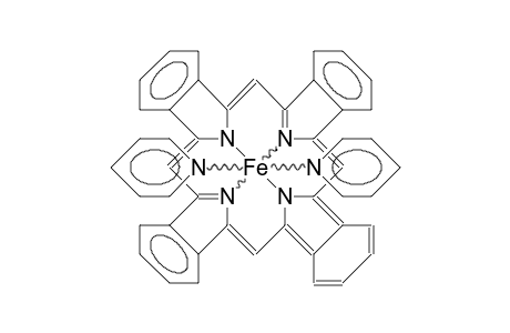 Tetrabenzo-porphinato-iron(ii)-bis(pyridine) complex