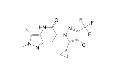 2-[4-chloro-5-cyclopropyl-3-(trifluoromethyl)-1H-pyrazol-1-yl]-N-(1,5-dimethyl-1H-pyrazol-4-yl)propanamide
