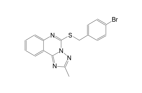[1,2,4]triazolo[1,5-c]quinazoline, 5-[[(4-bromophenyl)methyl]thio]-2-methyl-