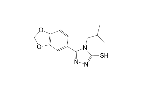 5-(1,3-benzodioxol-5-yl)-4-isobutyl-4H-1,2,4-triazole-3-thiol