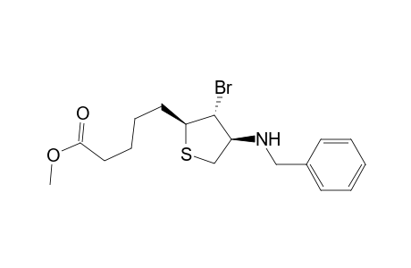 [2S-(2.alpha.,3.beta.,4.alpha.)]-3-Bromotetrahydro-4-[(phenylmethyl)amino]-2-thiophenepentanoic Acid Methyl Ester