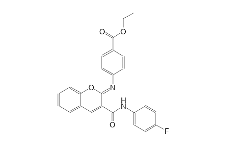 ethyl 4-({(2Z)-3-[(4-fluoroanilino)carbonyl]-2H-chromen-2-ylidene}amino)benzoate