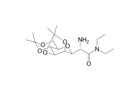 N,N-Diethyl-2-amino-3,7-anhydro-2-deoxy-4,5;6,8-di-o-isopropylidene-D-erythro-L-gluco-octanamide